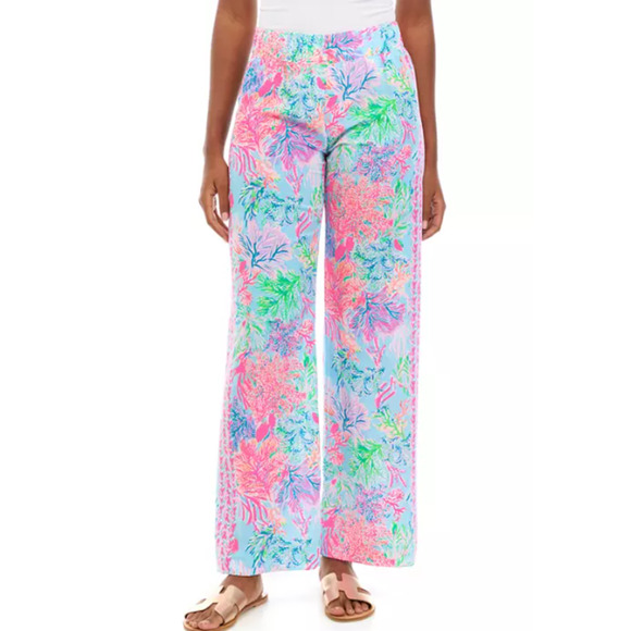 Lilly Pulitzer Bal Harbour Palazzo Pant Small - Picture 1 of 9